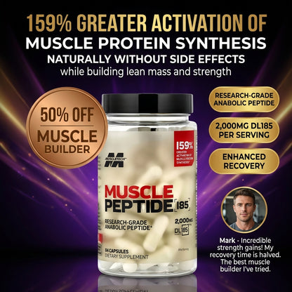 Muscle Peptide 185 Supplements Build Lean Muscle 3X Faster
