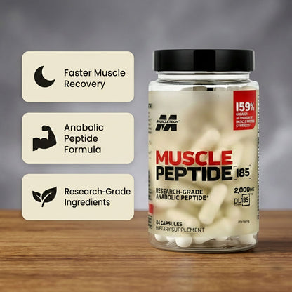 Muscle Peptide 185 Supplements Build Lean Muscle 3X Faster